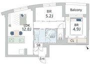グランデュオ中目黒4 302 間取り図 ?>
