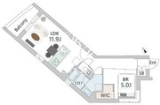 グランデュオ中目黒4 304 間取り図 ?>