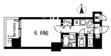 レジディア神楽坂 1003 間取り図