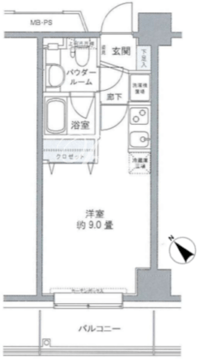 プライムアーバン豊洲 106 間取り図