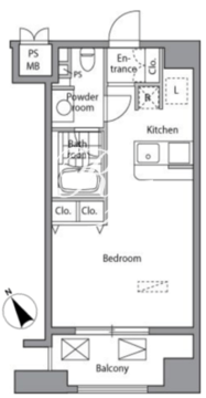 ピアネッタ汐留 1201 間取り図