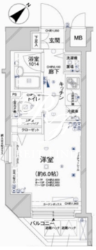 コンシェリア新橋 1009 間取り図