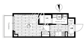 ステージファースト新御徒町2 704 間取り図