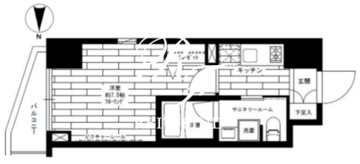 ステージファースト新御徒町2 805 間取り図