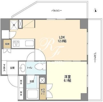 BPRレジデンス代々木 902 間取り図