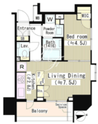 ザ・パークハウスアーバンス御成門 904 間取り図