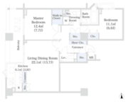 ラ・トゥール芝公園アネックス 604 間取り図