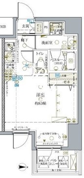 クレヴィスタ亀戸4 306 間取り図
