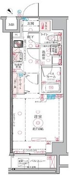 クレヴィスタ亀戸4 903 間取り図