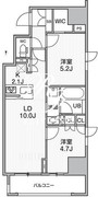 シーズンフラッツ新御徒町 602 間取り図