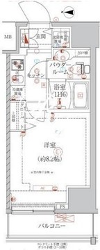 アルテシモクルセ 1103 間取り図