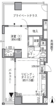 東雲キャナルコートCODAN 19-1105 間取り図