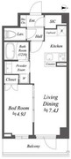 アルファプライム東陽町 1005 間取り図
