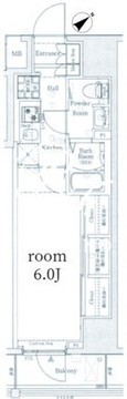 ログ上野駅前 1002 間取り図