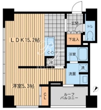 ウィルテラス勝どき 1103 間取り図