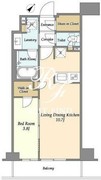市谷台町坂フロント 207 間取り図