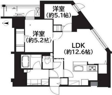 フレンシア菊川 301 間取り図