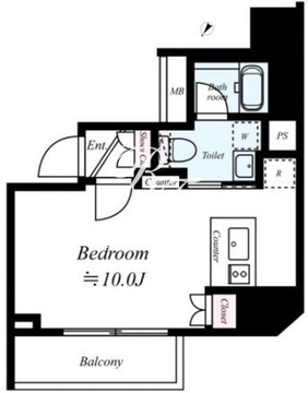 シーフォルム神保町 1002 間取り図