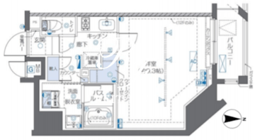 ズーム秋葉原 901 間取り図