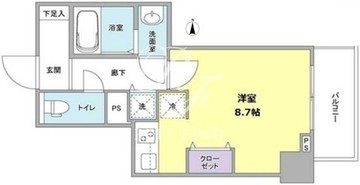 プラシードテラス森下 303 間取り図