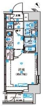 リヴシティ初台 201 間取り図