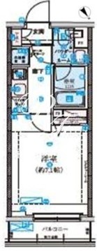 リヴシティ初台 302 間取り図