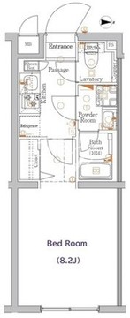 ジーベック経堂 101 間取り図