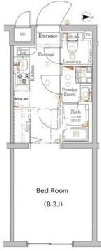 ジーベック経堂 204 間取り図