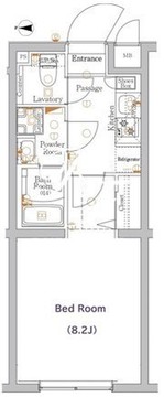 ジーベック経堂 209 間取り図