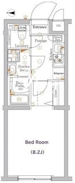 ジーベック経堂 210 間取り図