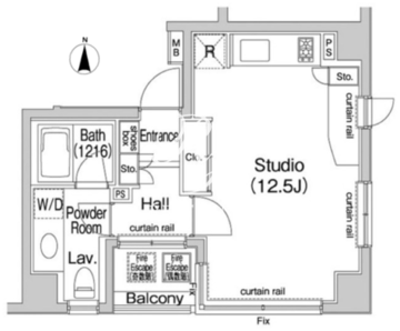 コンフォリア池袋 703 間取り図