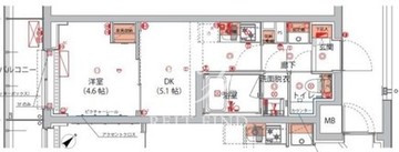ハーモニーレジデンス神楽坂ヒルズサード 302 間取り図