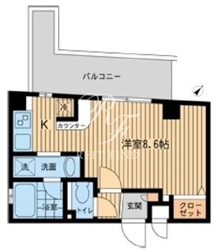 ミスズコート門前仲町 501 間取り図