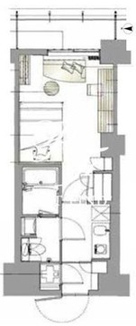 レックスガーデン神楽坂北町 409 間取り図