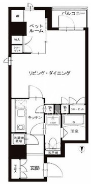 レックスガーデン神楽坂北町 701 間取り図