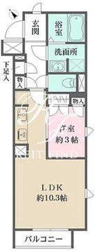 エルスタンザ西小山 108 間取り図