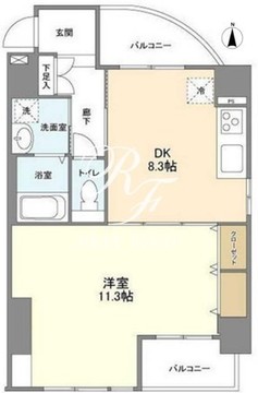 カッシア錦糸町サウスコート 901 間取り図