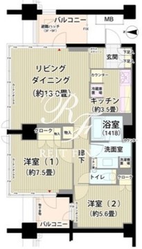 ガーデニエール砧レジデンス 511 間取り図