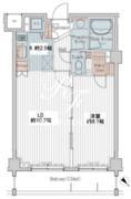 カスタリア三宿 208 間取り図
