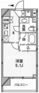 アーデン麻布十番 805 間取り図