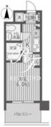 レジディア両国 302 間取り図