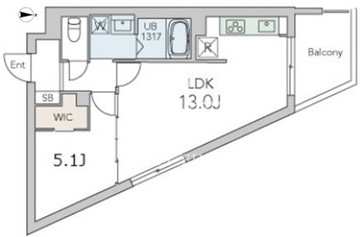 グランデュオ用賀6 201 間取り図