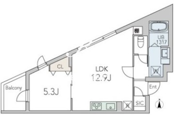 グランデュオ用賀6 304 間取り図
