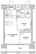 ザ・パークハビオ上北沢 904 間取り図