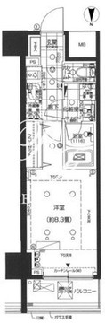 ピアース南麻布 1005 間取り図