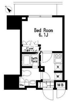 レジディア大森3 404 間取り図