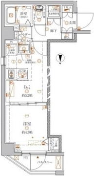 クレイシア本所吾妻橋 703 間取り図
