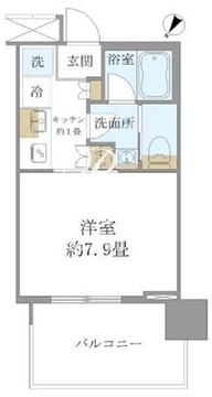 ブリリアタワー浜離宮 1103 間取り図