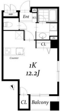 ソレイユ人形町 301 間取り図