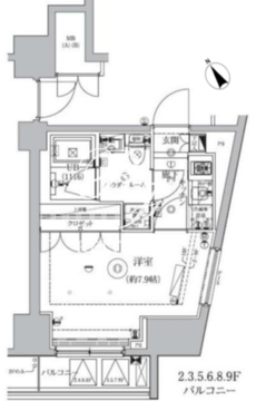 セジョリ西早稲田2 302 間取り図